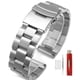 thumbnail image 1 of Correa de reloj en forma de H, acero inoxidable, plata, 18 mm, 20 mm, 22 mm, 24 mm, 1 of 7