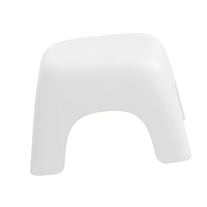 Bothyi - Sencillo Banco Hogar Redondo Y Cómodo Para Baño Sala De Juegos Niñas Blanco