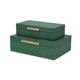 thumbnail image 3 of Cajas de almacenamiento Cheungs Lusan Green Shagreen, diseño hecho a mano, 3 of 9