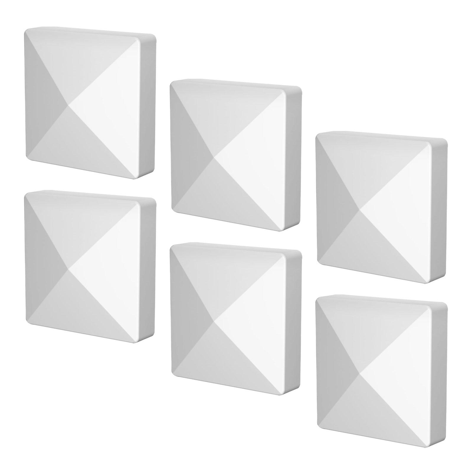 Ioensy - 6 Piezas Tapas De Postes Accesorios De Valla Para Pasamanos Muebles De Decoración De Escaleras