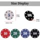 thumbnail image 3 of Juego de fichas de póquer LHTHT Poker Chips con denominaciones (100 piezas), 3 of 6