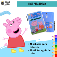 Macae - Libro Para Pintar Peppa Pig Con Stickers