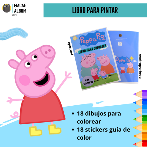 Macae - Libro Para Pintar Peppa Pig Con Stickers
