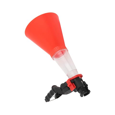 Ioensy - Embudo De Aceite De Motor De Coche Embudo De Aceite Ajustable Sin Derrames Para Motocicletas Suv Rojo