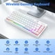 thumbnail image 3 of Combo Teclado y Ratón Inalámbrico Redragon 60% RGB Blanco, 3 of 9