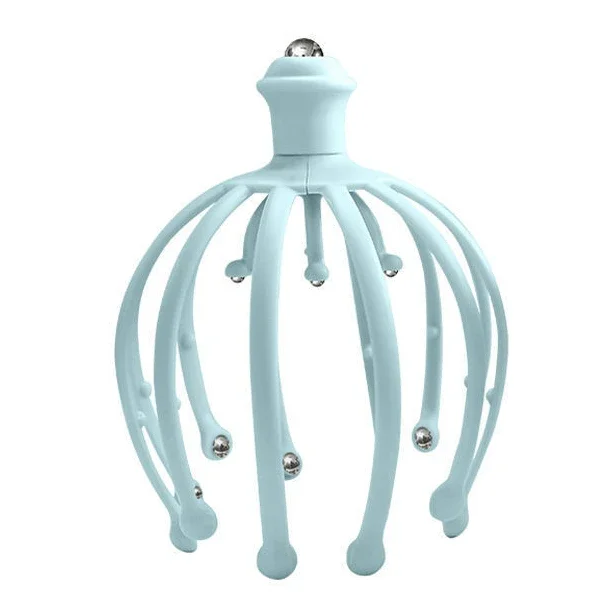 12/18 claws Head Massager Neck Massage Octopus Scalp Stress Relax Spa Healing Alloy Health Care Tool Body Head Massage Beauty