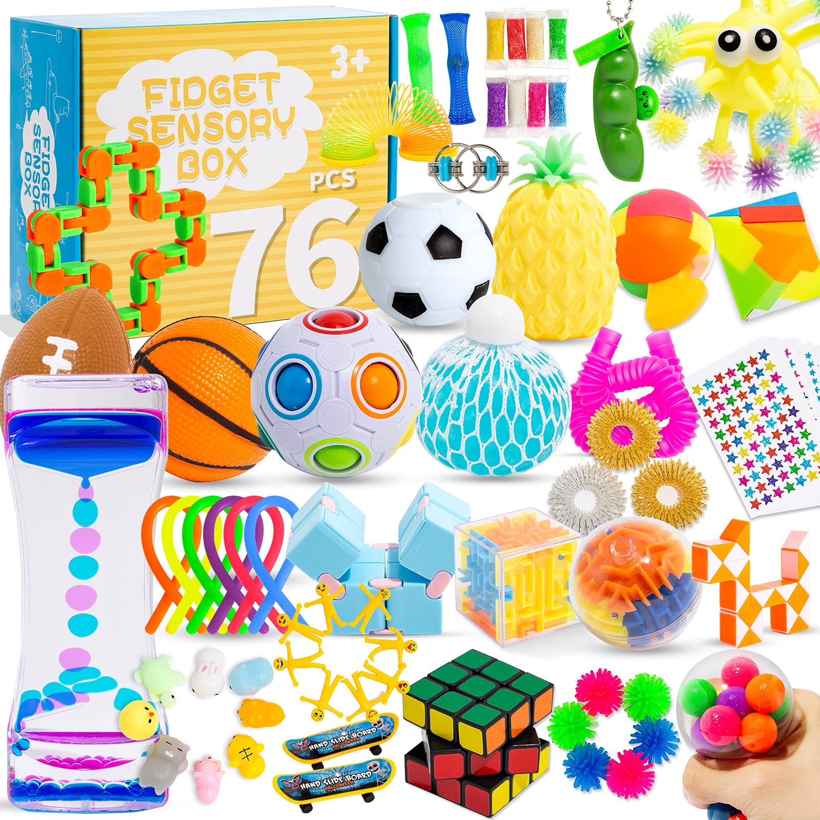 Set Fidget Toys Projoyou, Paquete De 76 Unidades, Para Aliviar El Estrés Y La Ansiedad