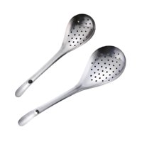 Bothyi - Cuchara Ranurada De Cocina, Cuchara Con Colador Para Hornear, Freír, 2 Uds.