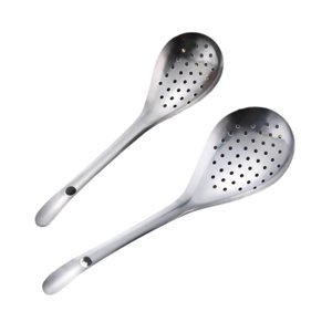 Bothyi - Cuchara Ranurada De Cocina, Cuchara Con Colador Para Hornear, Freír, 2 Uds.