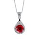 thumbnail image 3 of Collar con Colgante de Moissanita 1 Uds Corte Redondo Color D VVS1 Collar de Diamante para Mujer Collar de Plata Esterlina 925 para Mujer con Certificado, 3 of 9