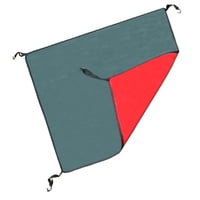 Ioensy - Lona Multifuncional Para Tienda De Campaña, Protección Contra La Lluvia, Para Senderismo, Patio, Exterior, Verde Y Rojo