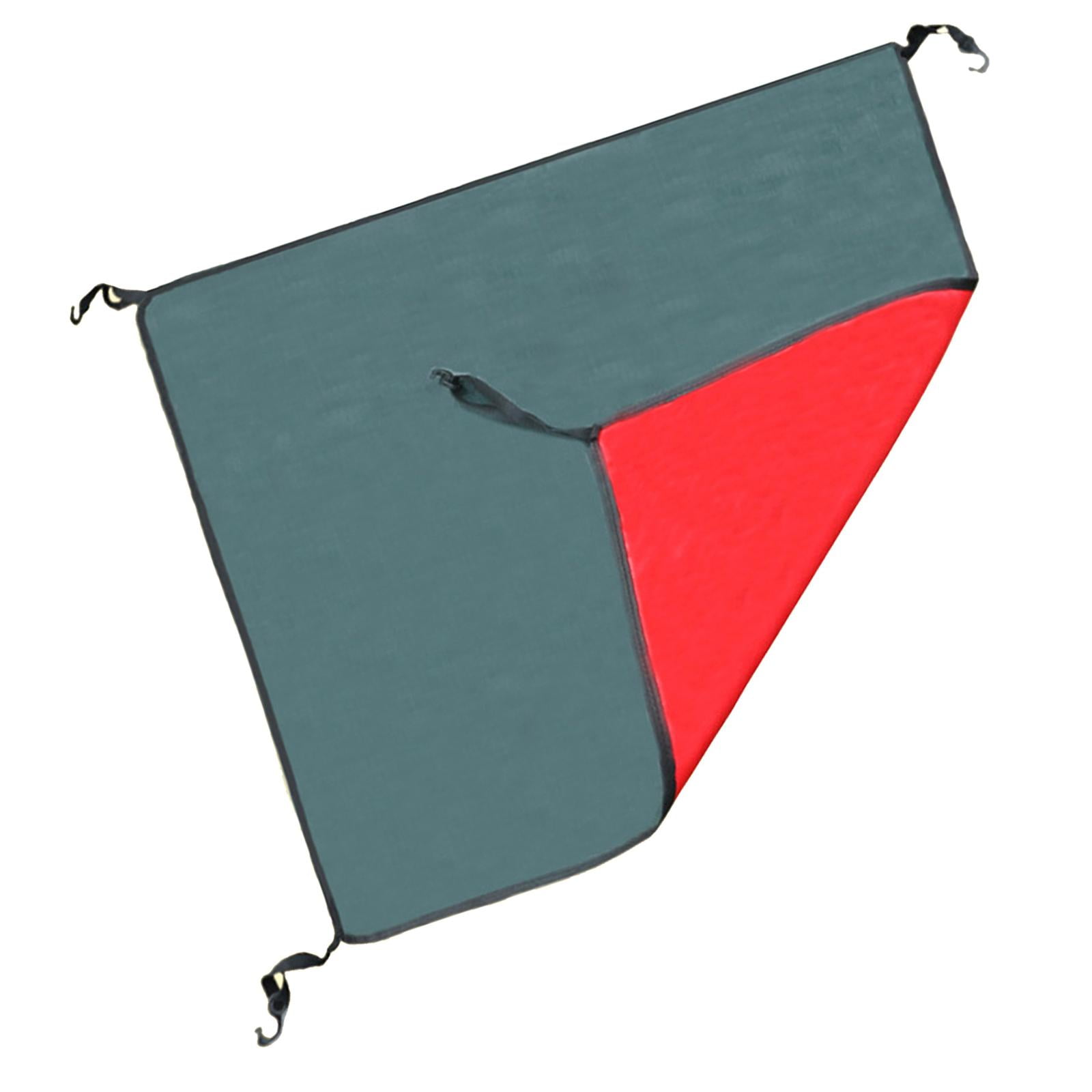 Ioensy - Lona Multifuncional Para Tienda De Campaña, Protección Contra La Lluvia, Para Senderismo, Patio, Exterior, Verde Y Rojo