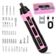 thumbnail image 1 of Juego De Destornilladores Eléctricos De Color Rosa, Incluye 105 Accesorios, Luz LED, Destornillador Recto Inalámbrico Recargable De 3,6 V, Adecuado Para Reparaciones Y Mantenimiento Del Hogar., 1 of 8