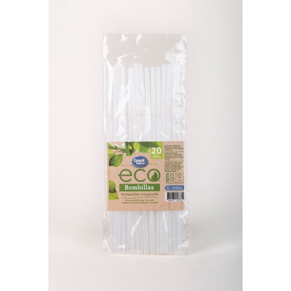 Bombilla Compostable 20 Unidades, 20 Un