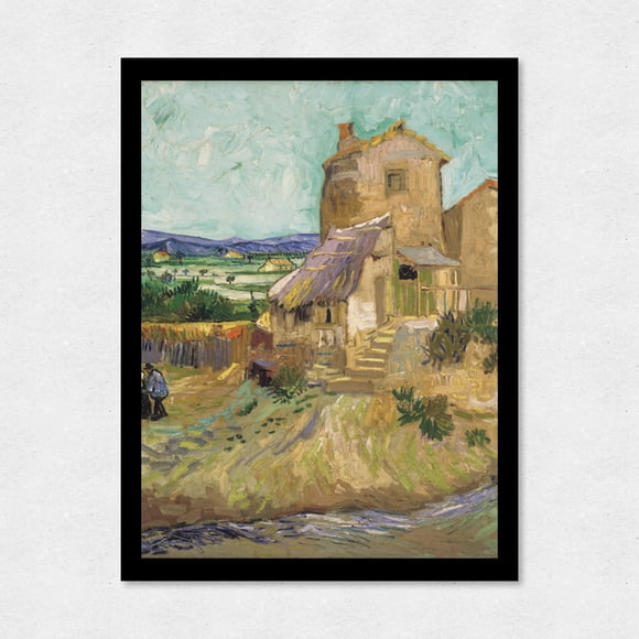 Cuadro Decorativo 35x45 Paisaje Viejo Molino Van Gogh