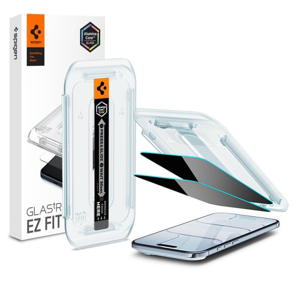 Protector de pantalla Spigen AluminaCore iPhone Air 2 Pack Privacy