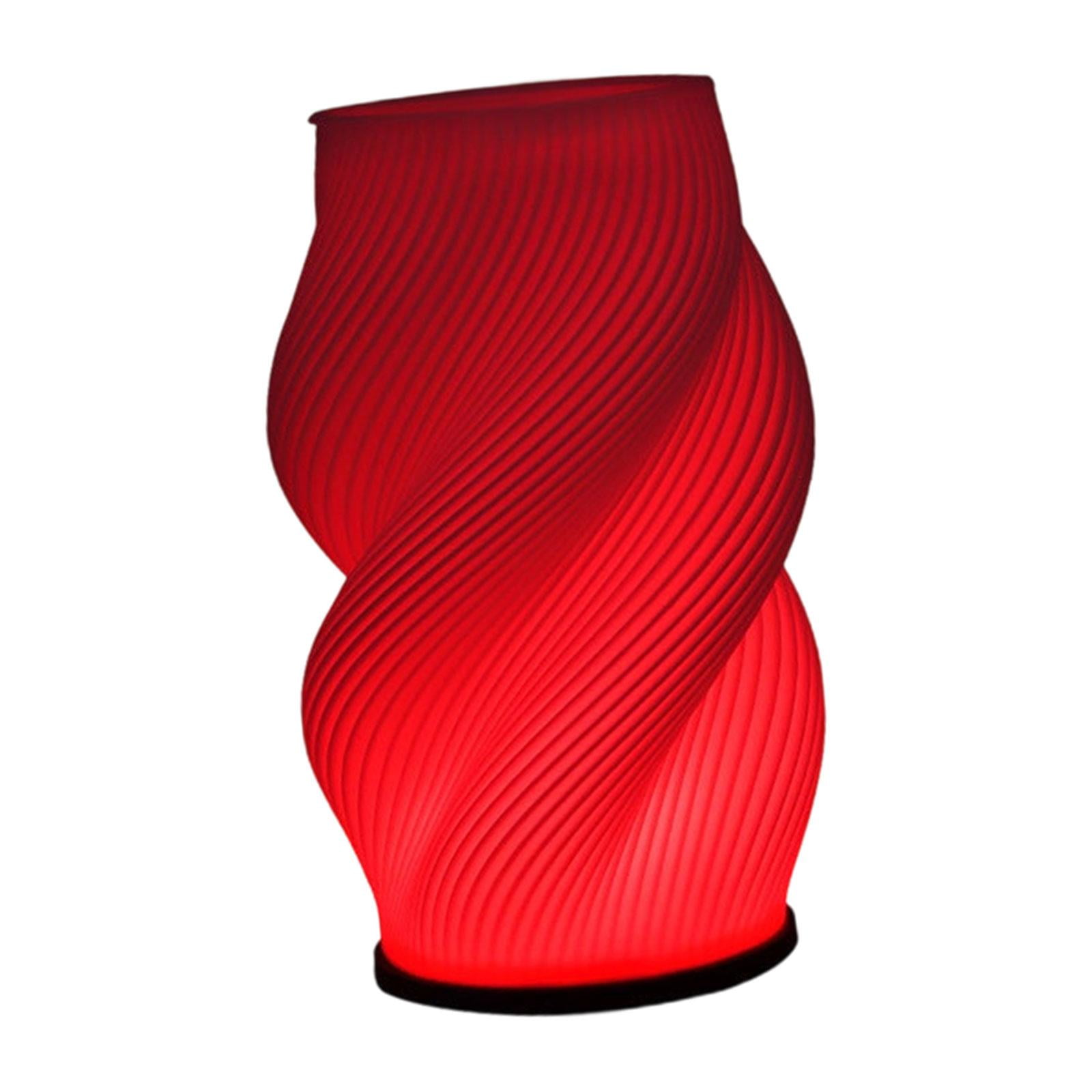 Bothyi - Lámpara De Mesa Moderna Y Única Con Diseño De Jarrón Iluminado Con Led Impreso En 3d Para Mesa De Hogar Y Festival Estilo C