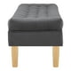 thumbnail image 3 of Banqueta Wood 2c Felpa 05 Gris, 3 of 3