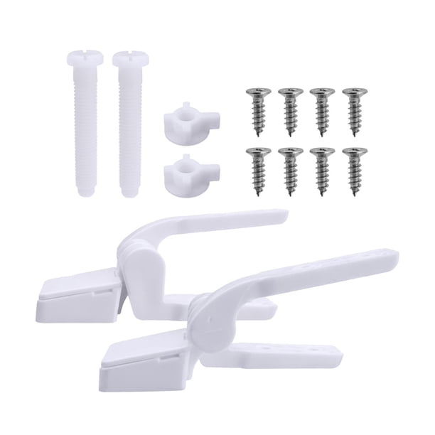 2 Piezas De Fijaciones De Bisagra Para Asiento De Inodoro, Tornillos De Fijación De Tapa De Inodoro, Color Blanco Para Baño