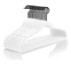 thumbnail image 1 of Perchas de terciopelo MIZGI Premium (paquete de 50), color blanco pesado, 1 of 9