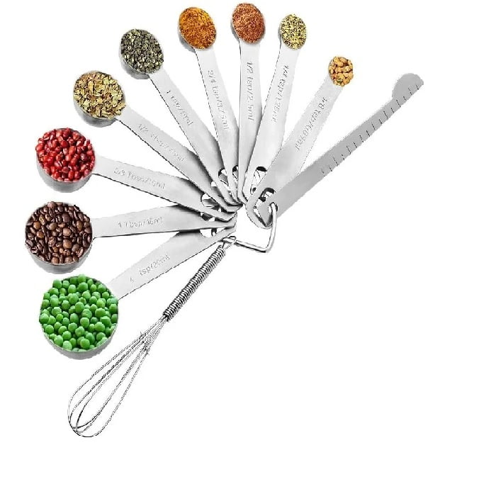 Master Prox - Juego De Cucharas Medidoras De Acero Inoxidable De 11 Piezas