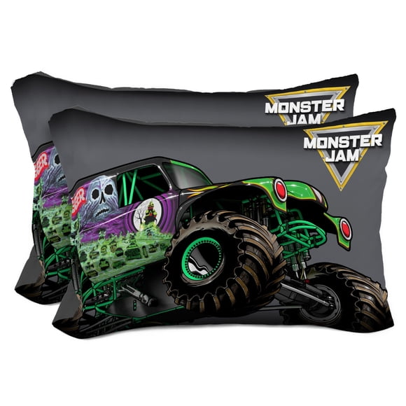 Set de fundas de almohada Sunny Side Up Monster Jam Grave Digger x2