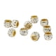 thumbnail image 3 of 10 Piezas De Cuentas Espaciadoras Europeas, Pulsera De Diamantes De Imitación, Accesorios De Joyería, Color Blanco, 3 of 5