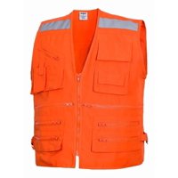 Metalfer - Chaleco Geologo Poplin Naranjo Talla M