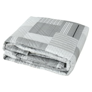 Quilt Andes Estampado Patchwork Gris