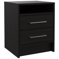 Fmfurniture - Velador 2 Cajones Fm-019N - Negro
