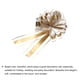 thumbnail image 4 of Uxcell Lazo de Tirón Extra Grande Metálico para Envolver Regalos de Bodas, Cestas, Presentes Dorado Plateado, 4 of 6