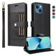 thumbnail image 1 of FOXDOCK Funda tipo Cartera para iPhone 15 Plus – Cubierta de Cuero PU con Múltiples Ranuras, Bolsillo para Efectivo y Correa de Muñeca, 1 of 6