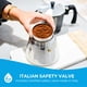thumbnail image 4 of Cafetera de café espresso GROSCHE Milano para moka, 9 tazas, negra, 4 of 8