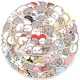 thumbnail image 1 of Set Stickers calcomonias Mochi Mochi Peach cat Gatitos kawai, 1 of 8