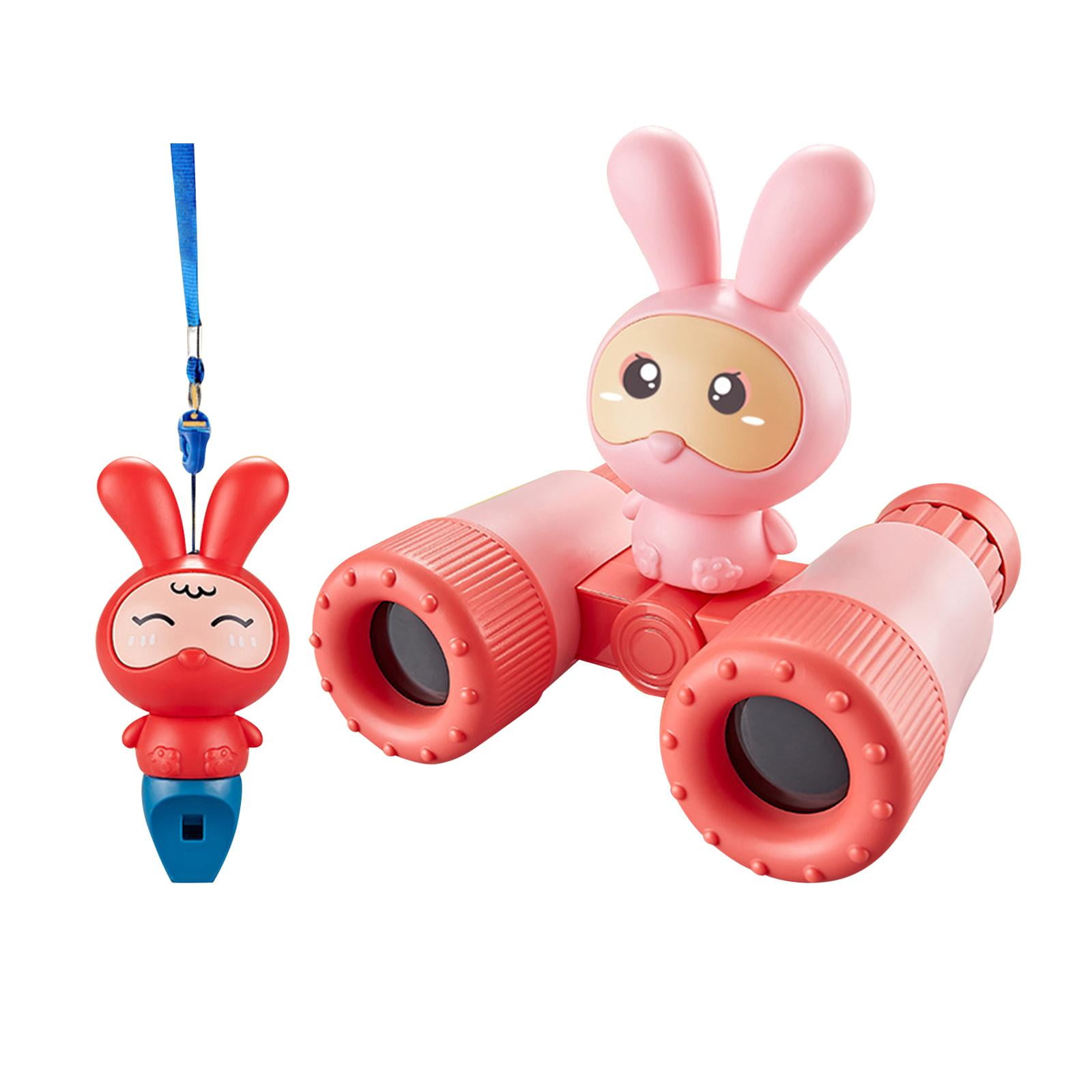 Magideal - Binoculares Ligeros Telescopios Juguete Niños Telescopio Educación Preescolar Juguete Dibujos Animados 8x Para Observación De Aves , Rojo