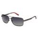 thumbnail image 3 of Gafas de sol Carrera 8014/S rectangulares para hombre, 61 mm, rutenio oscuro/gris polarizado, 3 of 6