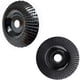 thumbnail image 1 of Disco de carburo para amolar madera, 2 unidades, 4 pulgadas, para tallar madera, plano y redondeado (negro), 1 of 7