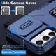 thumbnail image 5 of Funda Armada para Samsung Galaxy A05S con Tapa Deslizante y Soporte Magnético Giratorio Azul, 5 of 5