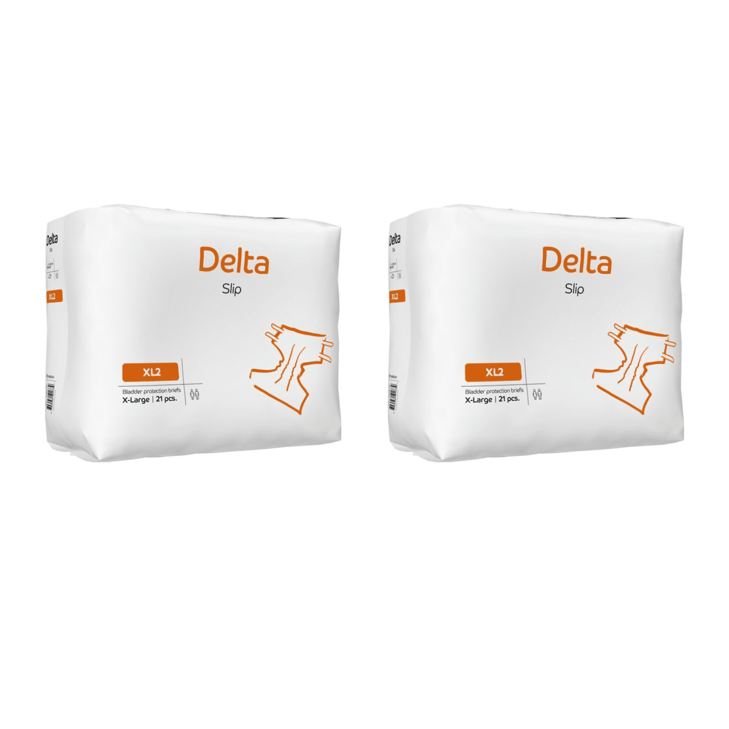 Pack X 2 Bolsas Pañales Adulto Abena Delta Slip Xl2, 3200ml, 42 Pañales