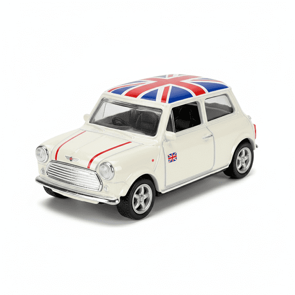 Auto Mini Cooper 1300 (UK Flag) Escala 1:60 - Welly