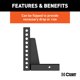 thumbnail image 4 of Barra de Enganche CURT 17123 Ajustable 23 cm x 18 cm Elevación 27 cm, 4 of 5