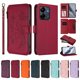 thumbnail image 3 of Funda Cartera Mariposa para [Xiaomi Redmi 13C 4G/5G] con Soporte y Cremallera Rojo, 3 of 6