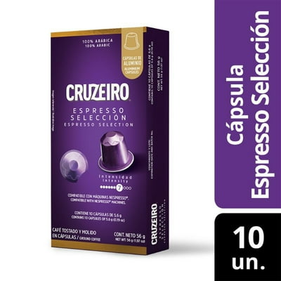 Café Cápsulas Espresso Selección Compatible Con Nespresso 56 G Cruzeiro