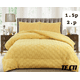 thumbnail image 1 of Plumon de invierno texturizado diseño cuadros con chiporro 2 plazas color amarillo, 1 of 2