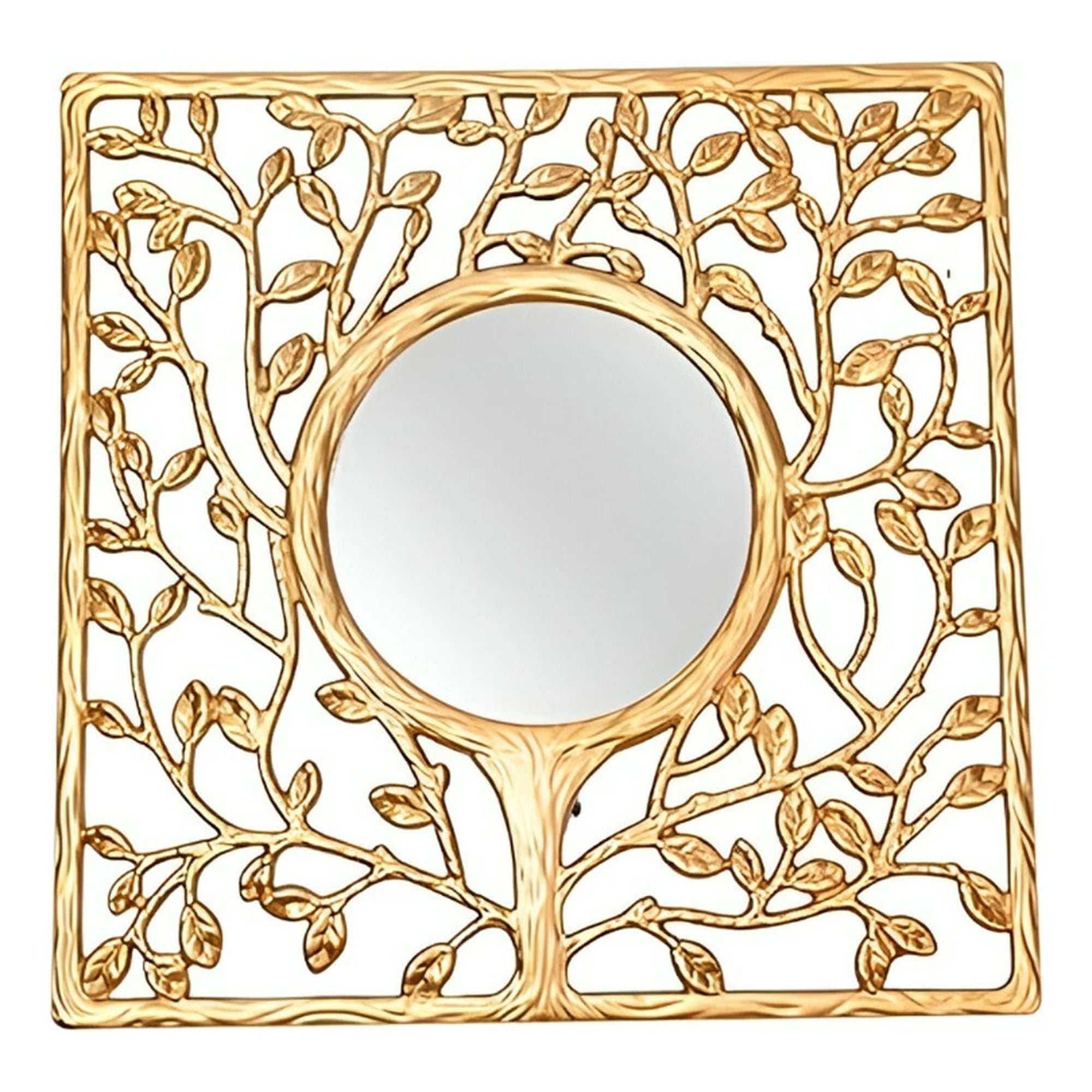 Genérico - Espejo Pared Duradero Moderno Decoración Árbol Dorado Jhn