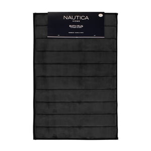 Alfombra De Baño Nautica 50X80Cm Coralina Ultra Suave Negro
