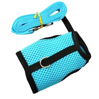 Magideal - Arnés De Conejo Suave Y Correa, Arnés De Malla, Hebilla Ajustable, Comodidad, Ropa Transpirable Para Hurones, Conejillo De , Gatos, Animales Peq , Azul, S Azul S