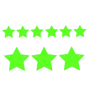 Genérico - Guirnalda Estrella 3M Verde Fluor X 1 Uni