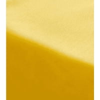Genérico - Piecera Para Cama 2 Plaza - King En Lino Pompones 70X210 Cm Color Amarillo