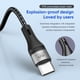 thumbnail image 3 of Cable de Carga Type-C 60W 3A 1m Nylon, 3 of 3